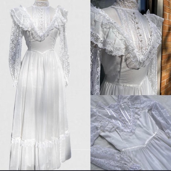 Gunne Sax Dresses & Skirts - SOLD! ✅ Vintage 1970’s Gunne Sax Peasant Style Lace Wedding Formal Gown